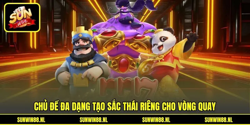 Chủ đề đa dạng tạo sắc thái riêng cho vòng quay